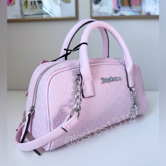 JUICY COUTURE Bag Lucky Charms Satchel & Small Zip Around Wallet Set - Pink - Picture 4 of 10